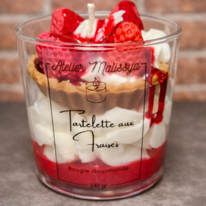 Bougie Tartelette aux Fraises🍓