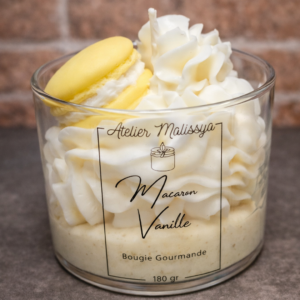 Bougie Macaron Vanille XS 🍦